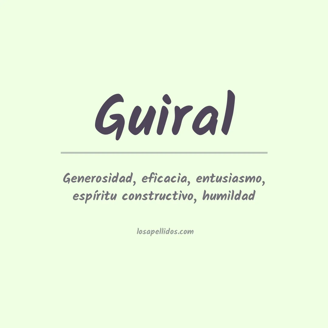Apellido Guiral