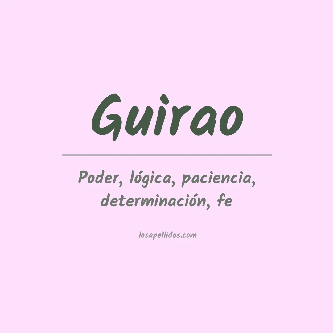 Apellido Guirao