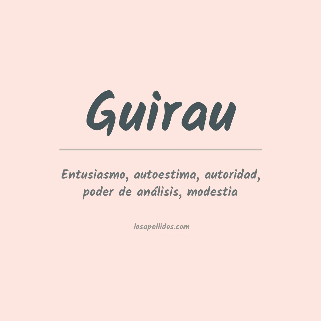 Apellido Guirau