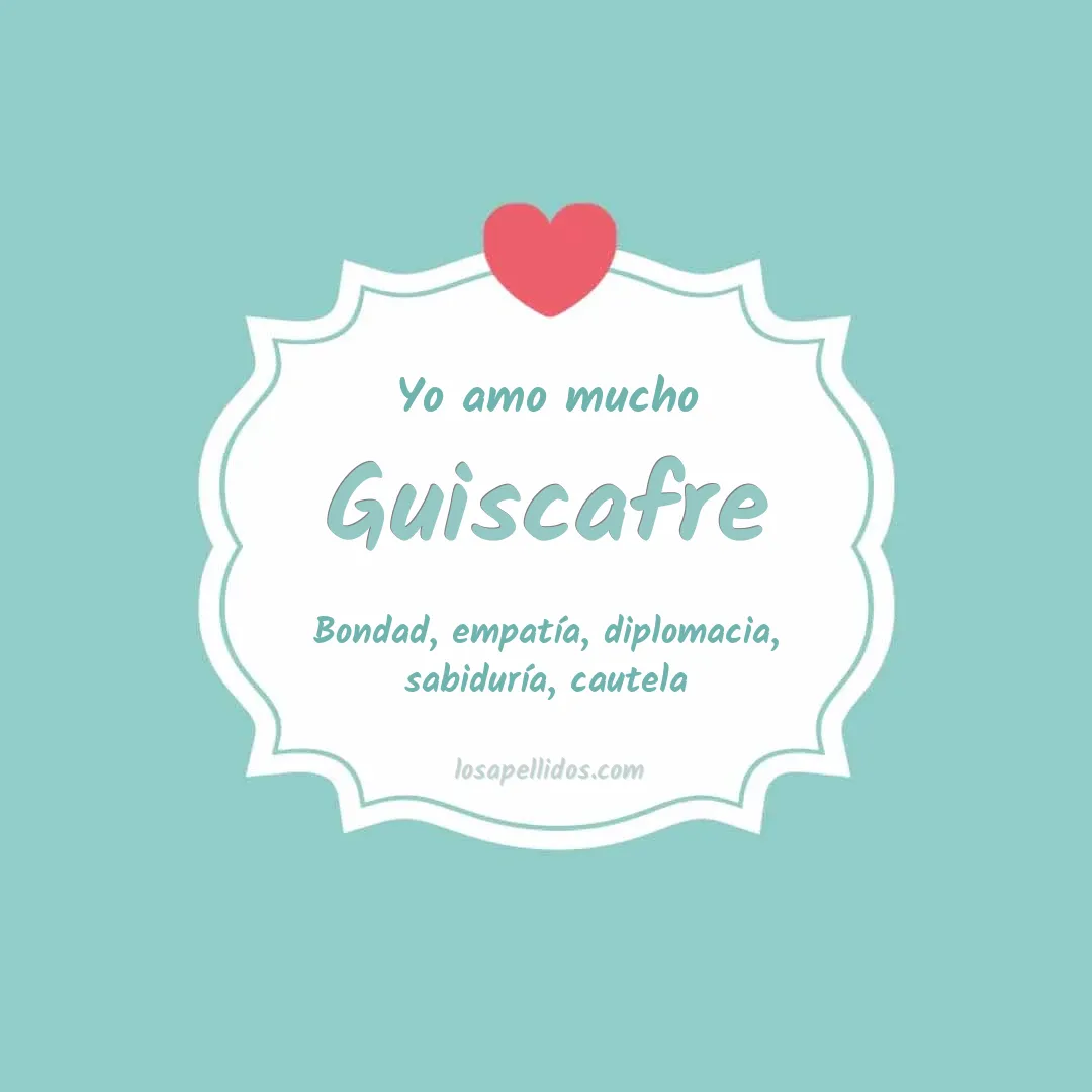 Yo amo mucho Guiscafre