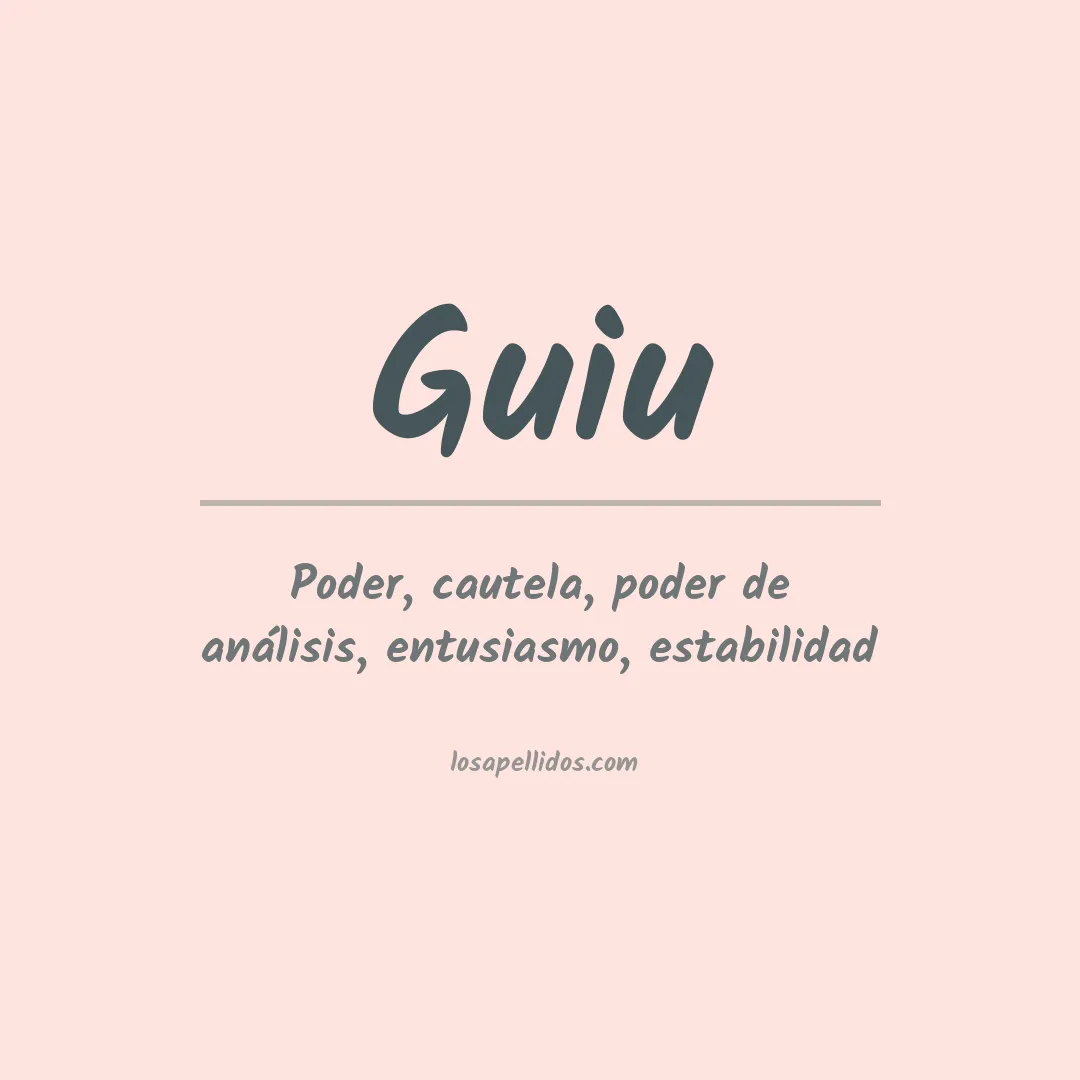 Apellido Guiu