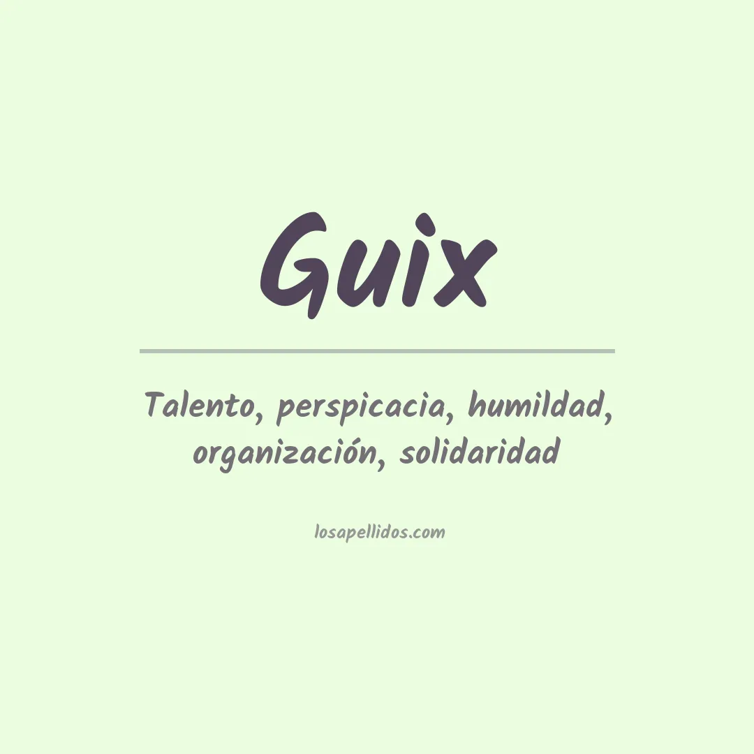Apellido Guix