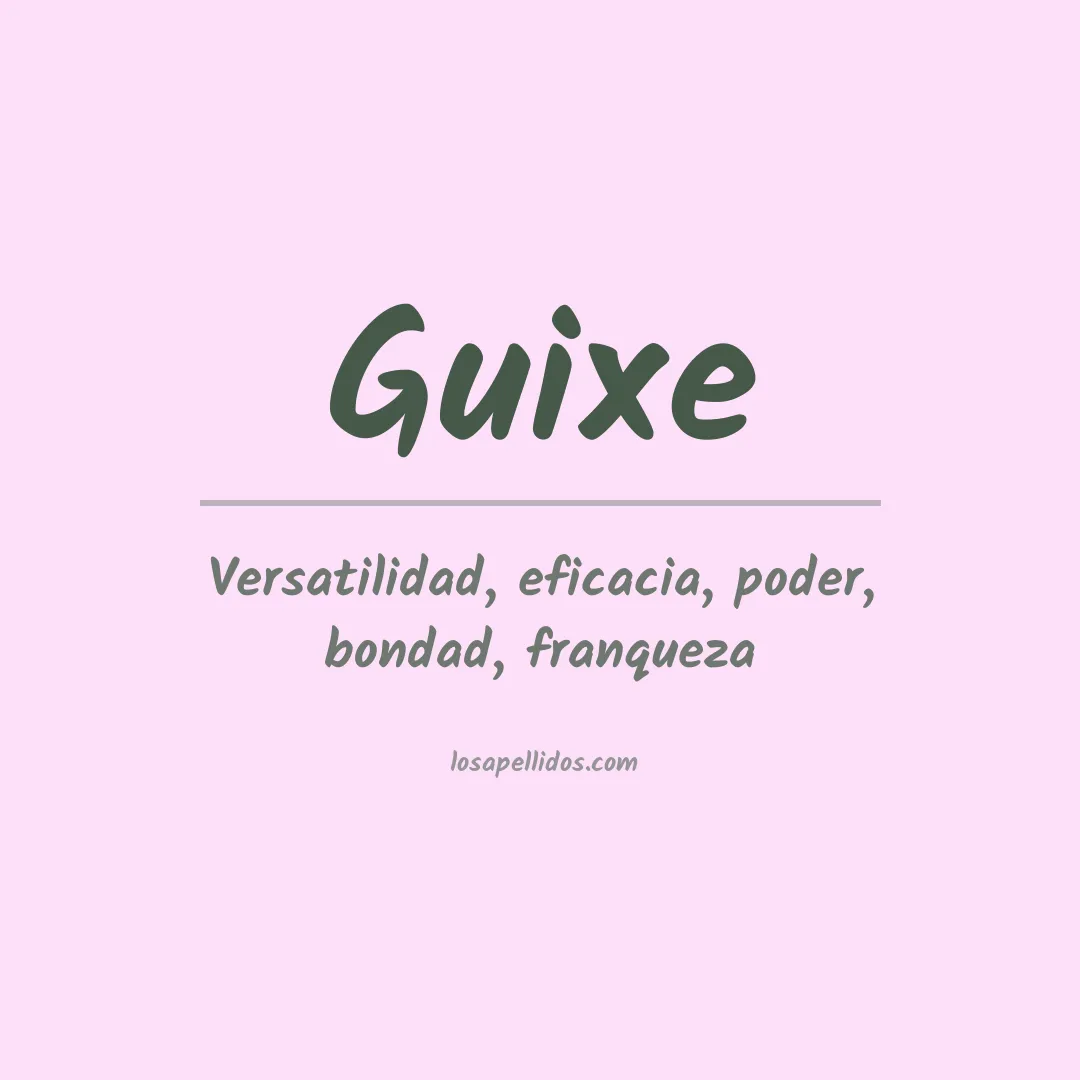 Apellido Guixe