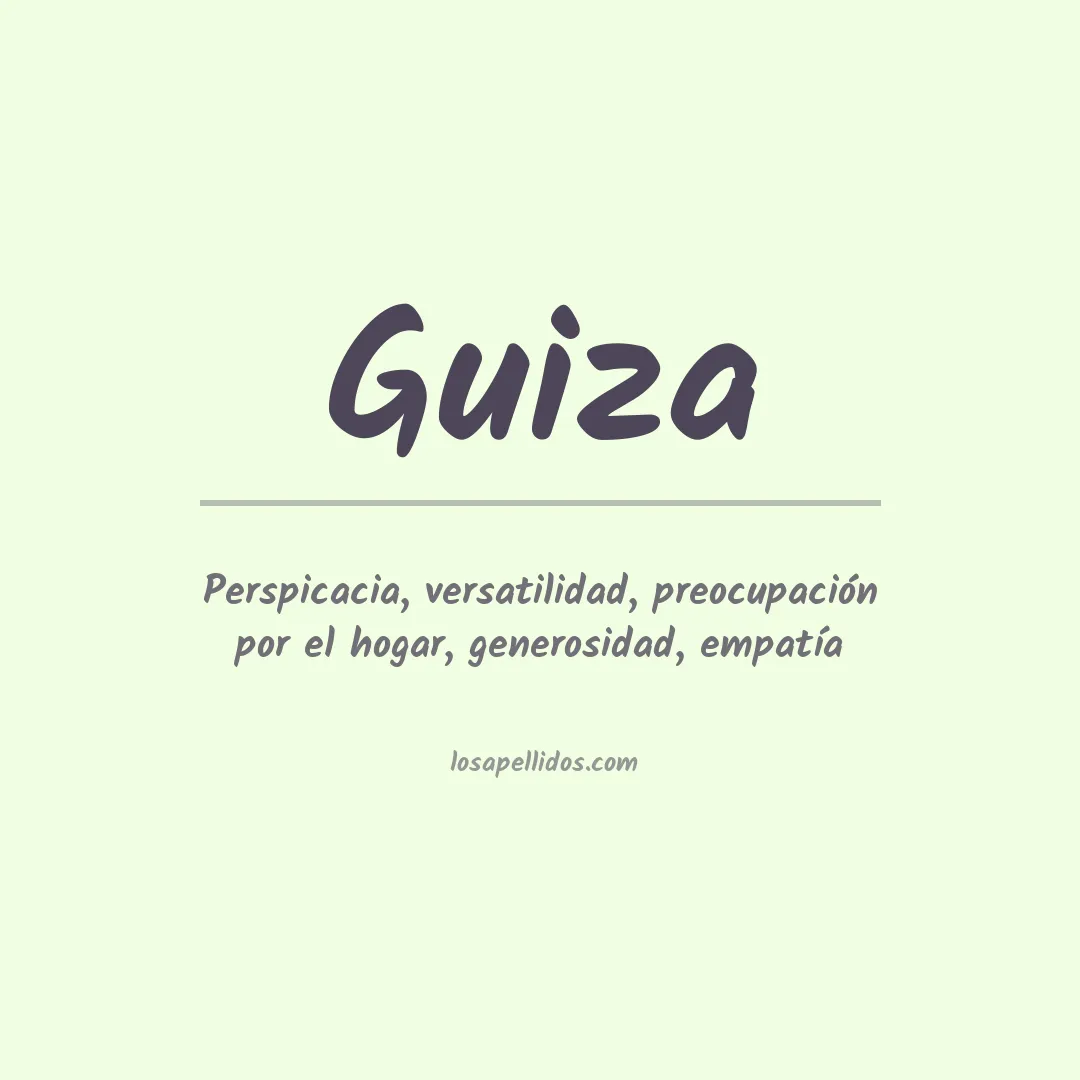 Apellido Guiza