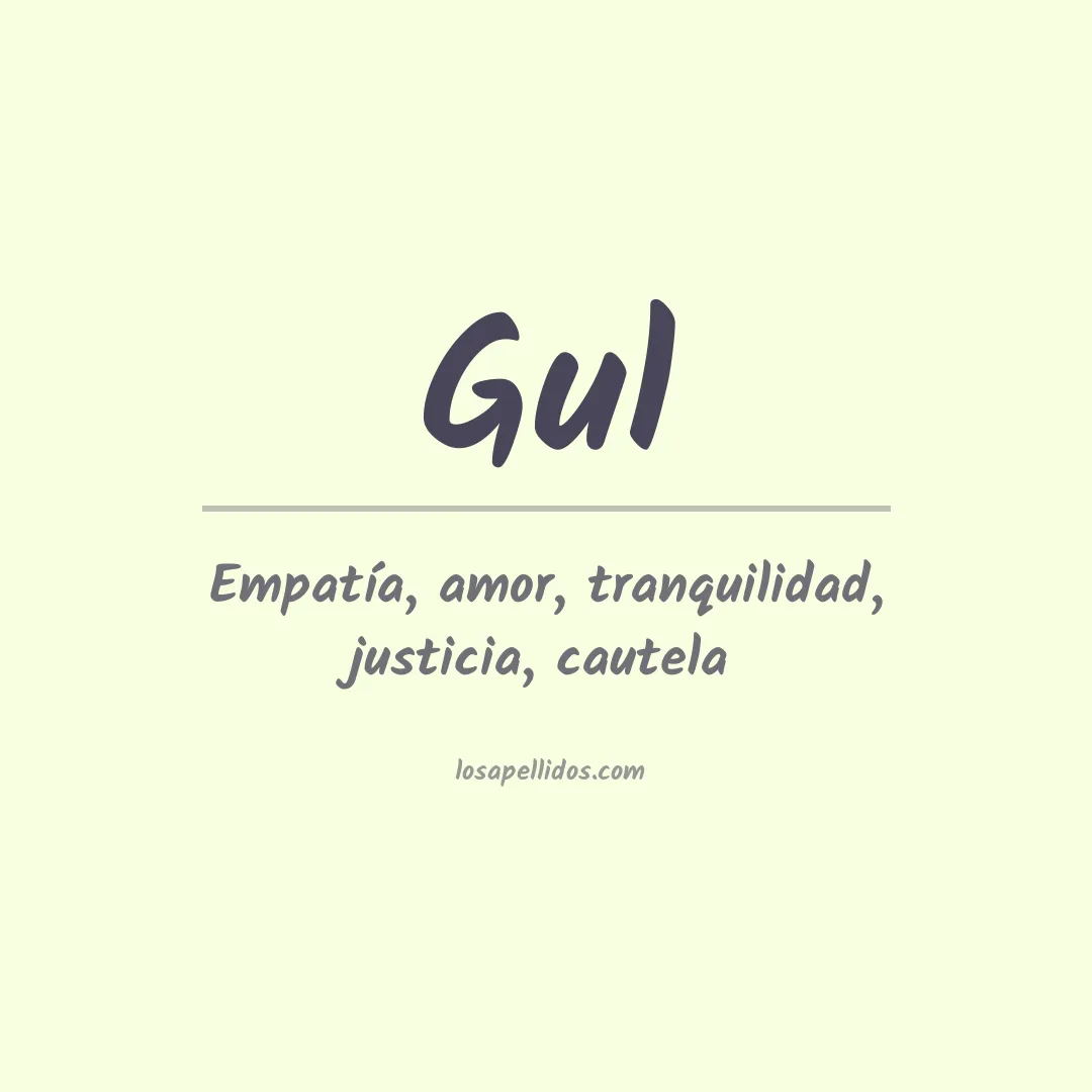 Apellido Gul