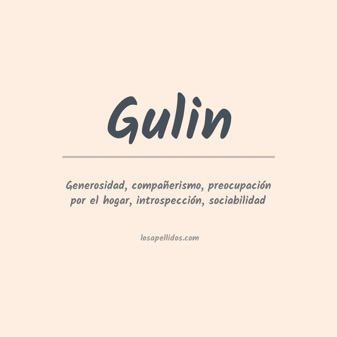 Apellido Gulin
