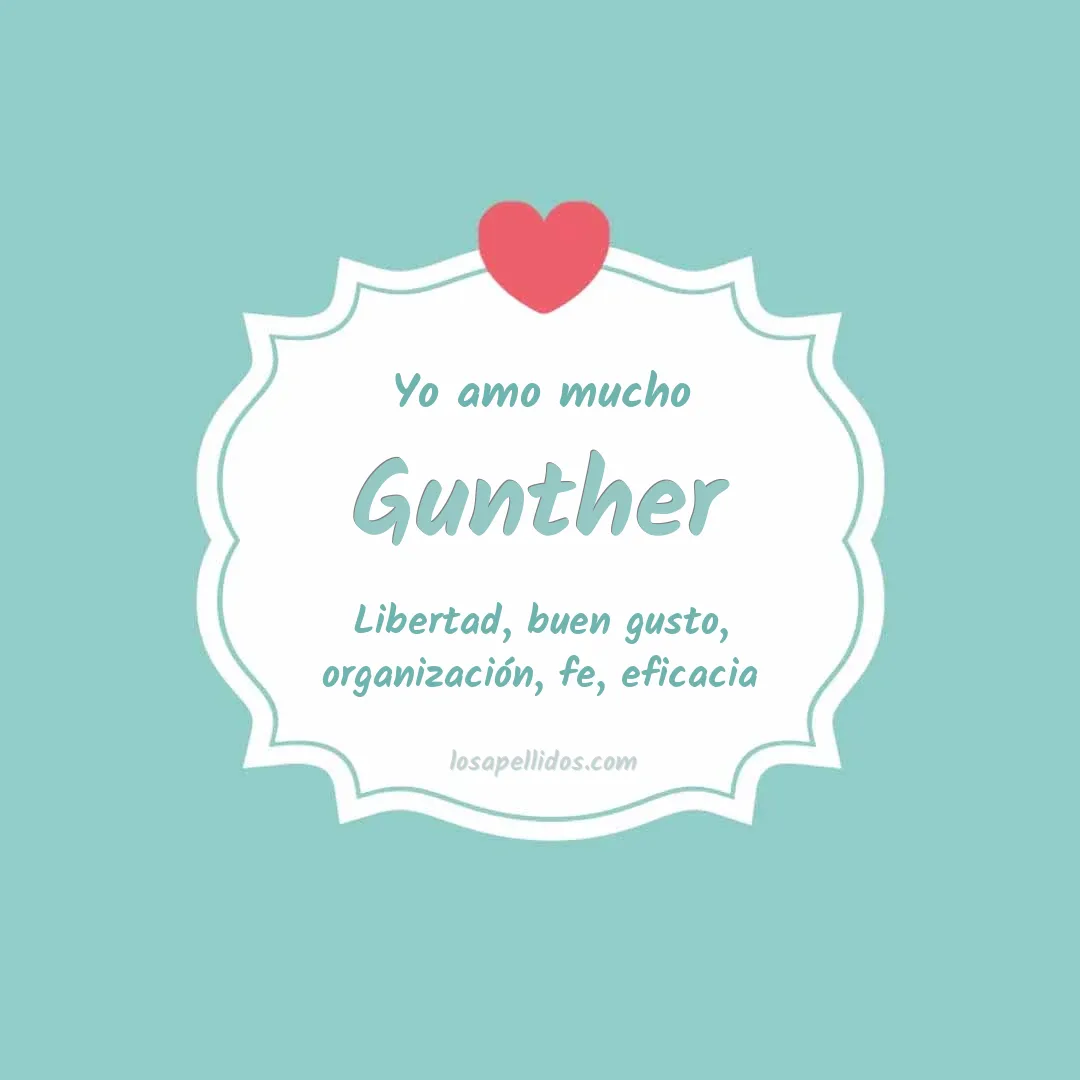 Yo amo mucho Gunther