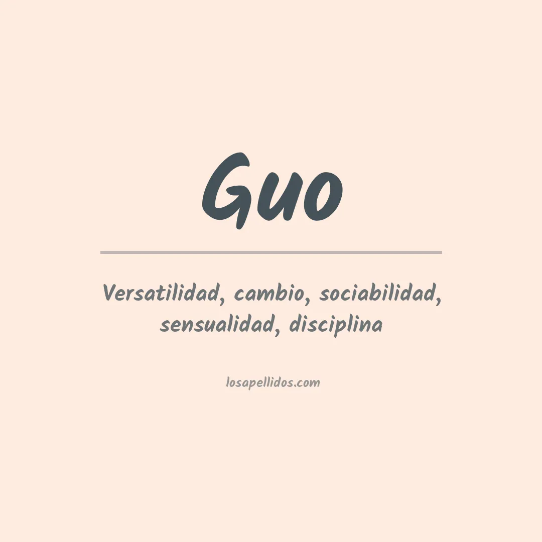 Apellido Guo