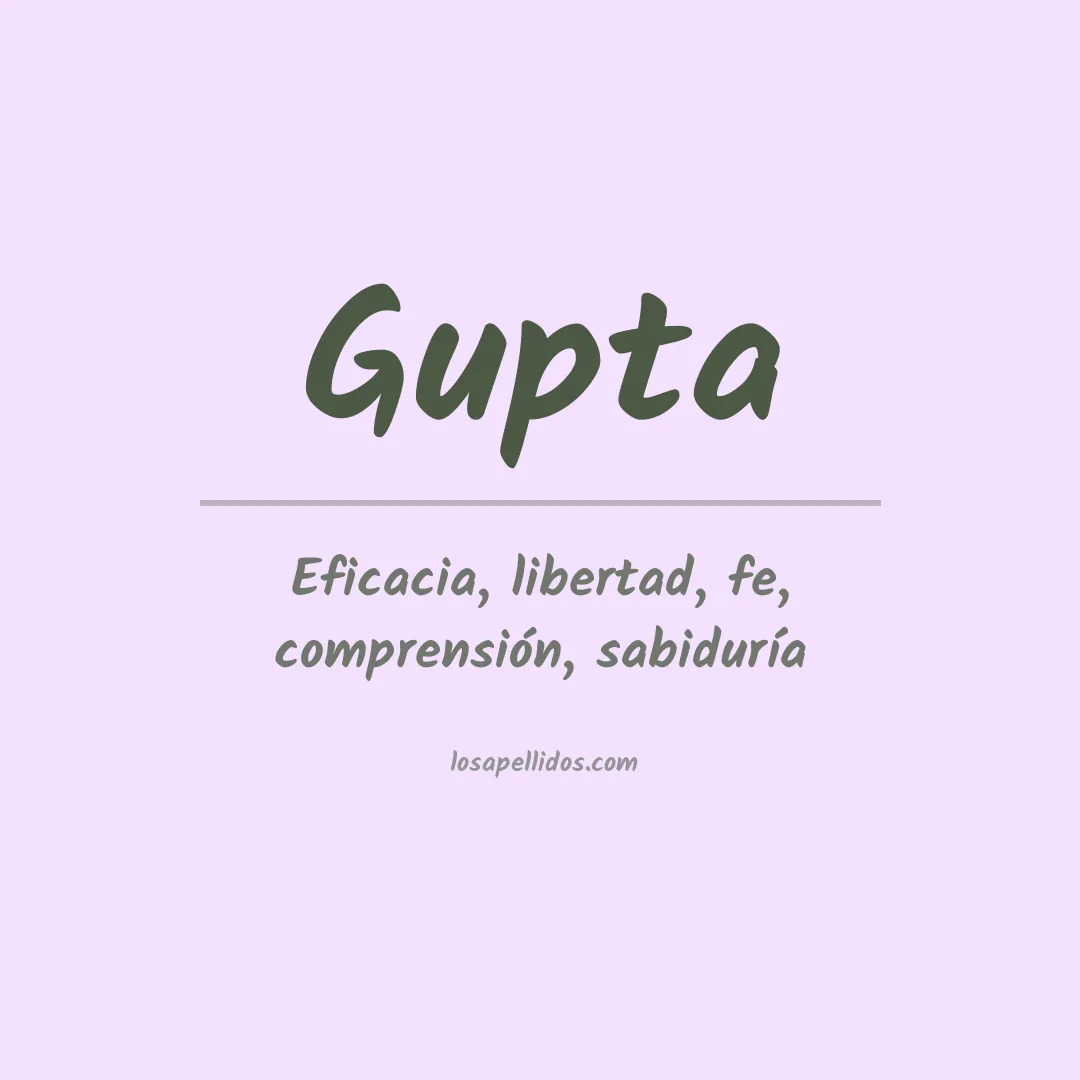 Apellido Gupta