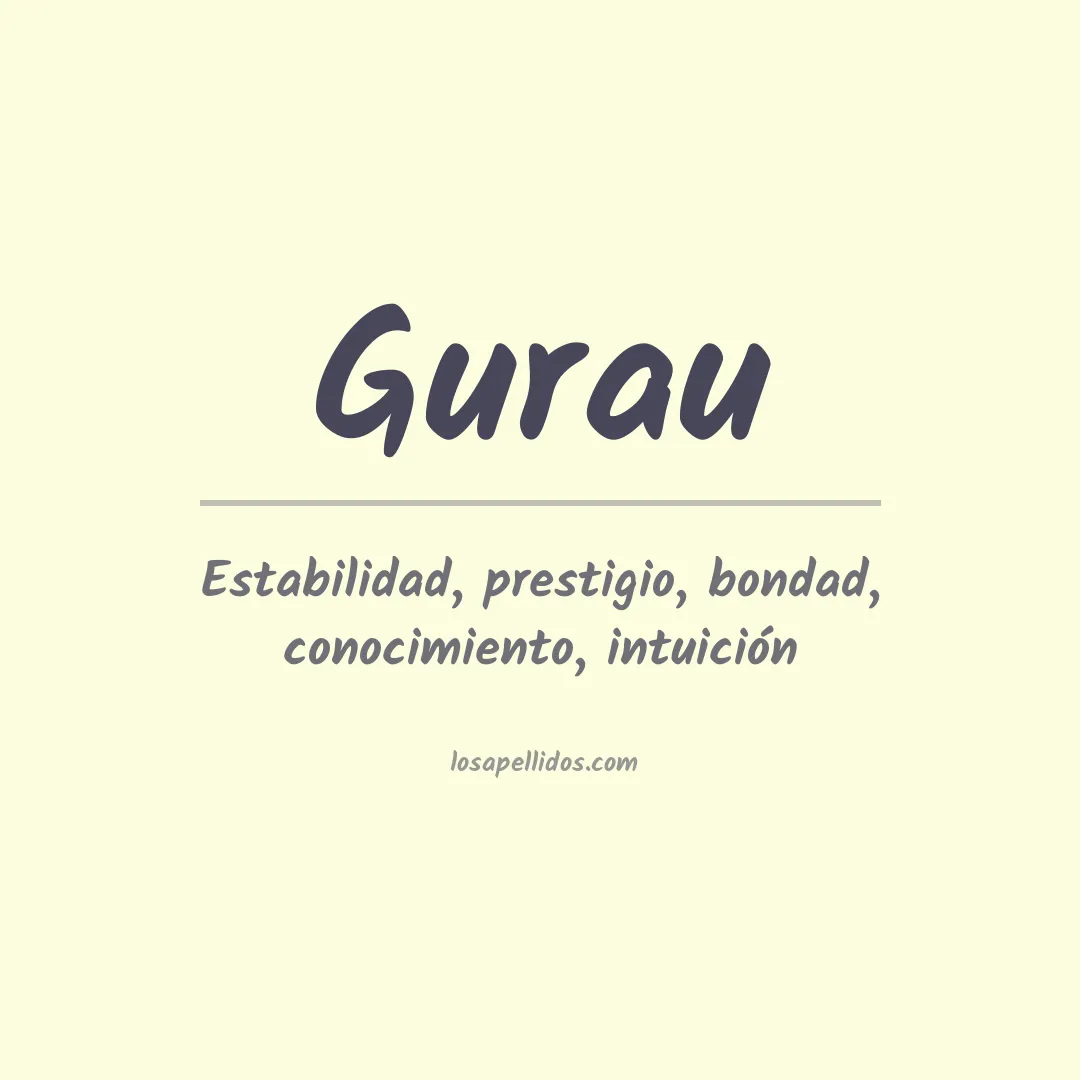 Apellido Gurau