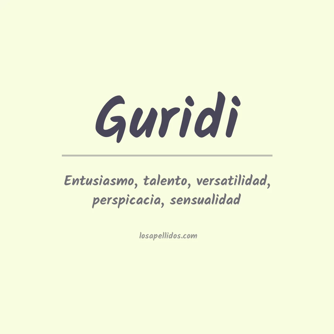 Apellido Guridi