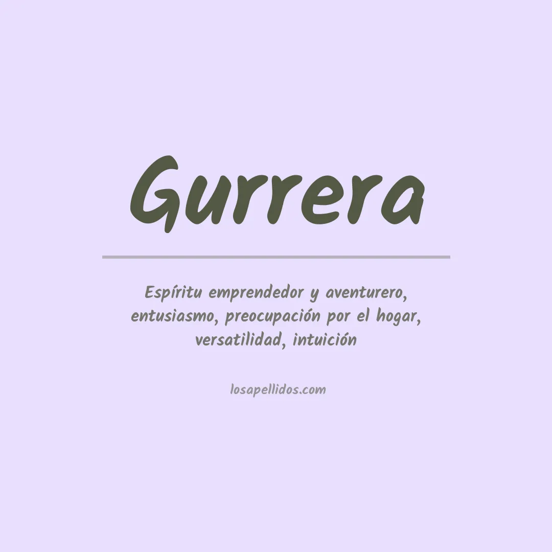 Apellido Gurrera