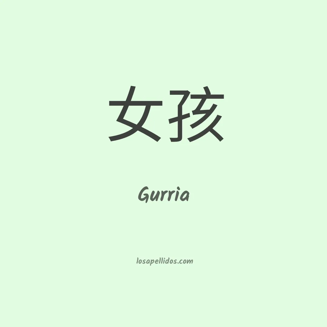 Gurria en chino