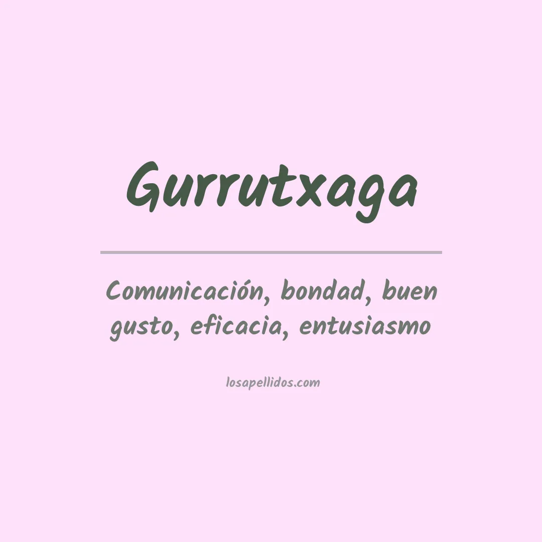 Significado del Apellido Gurrutxaga