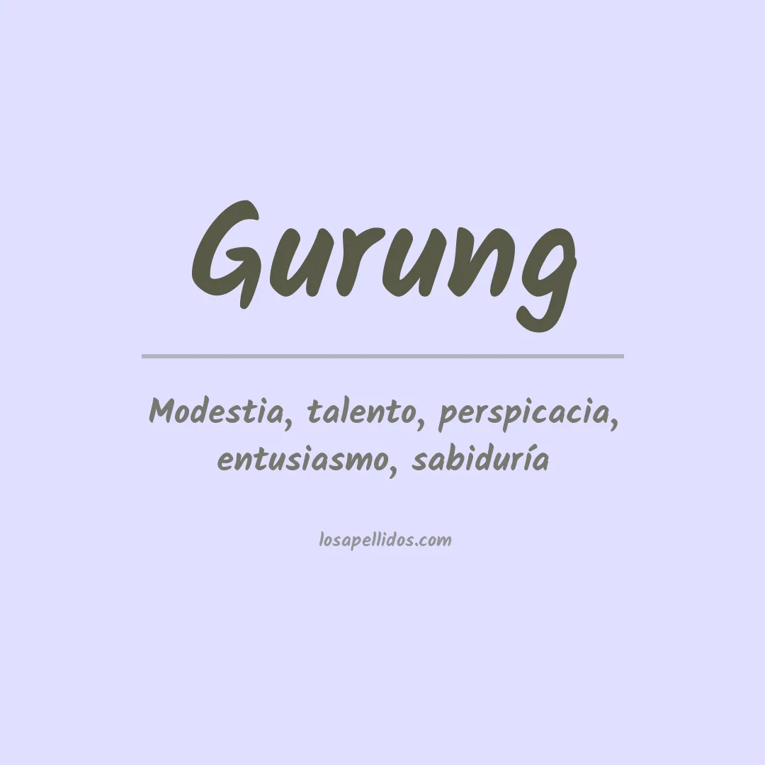 Apellido Gurung