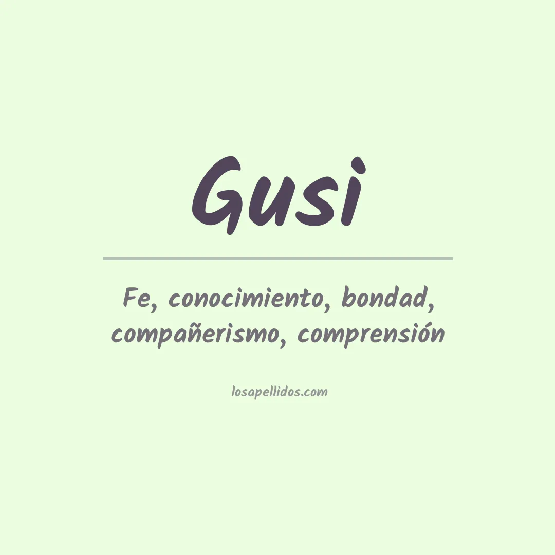 Apellido Gusi