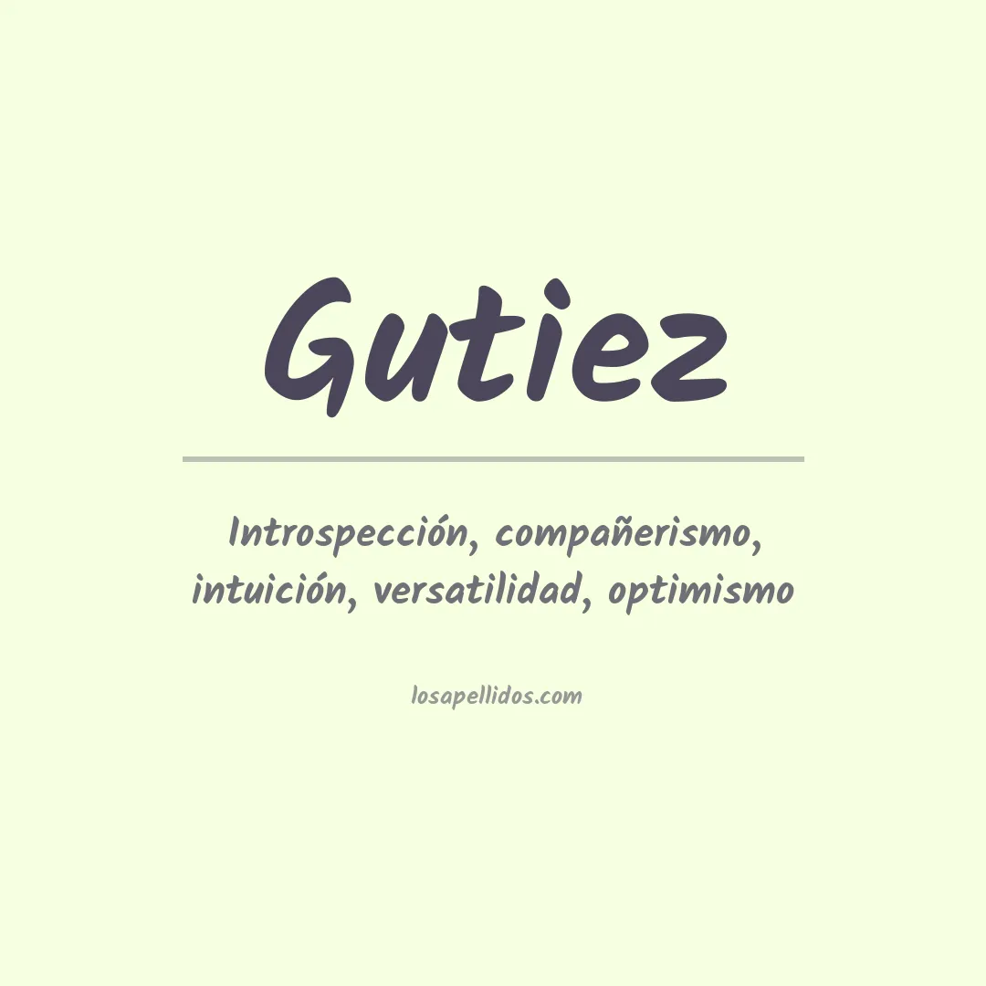 Apellido Gutiez