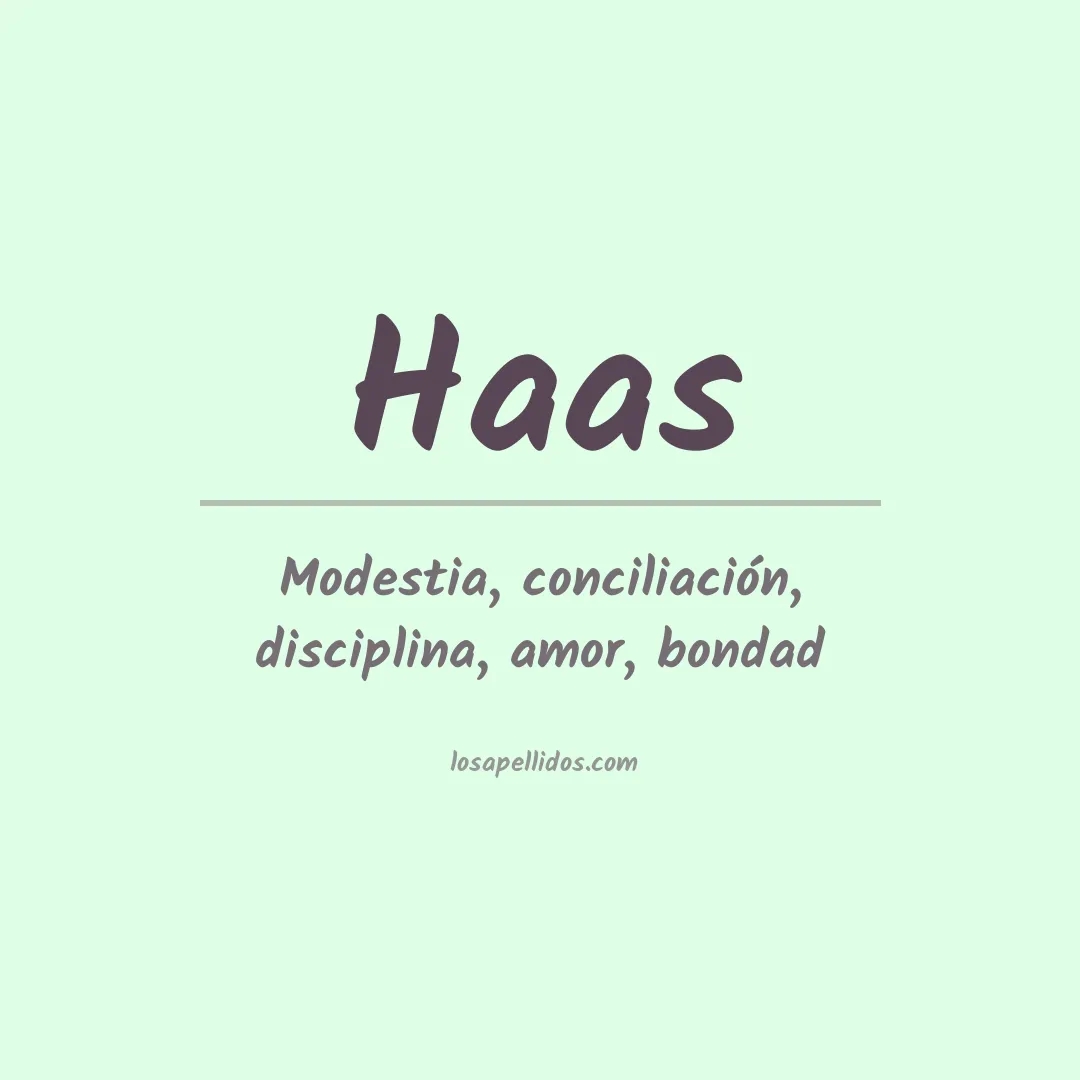 Apellido Haas