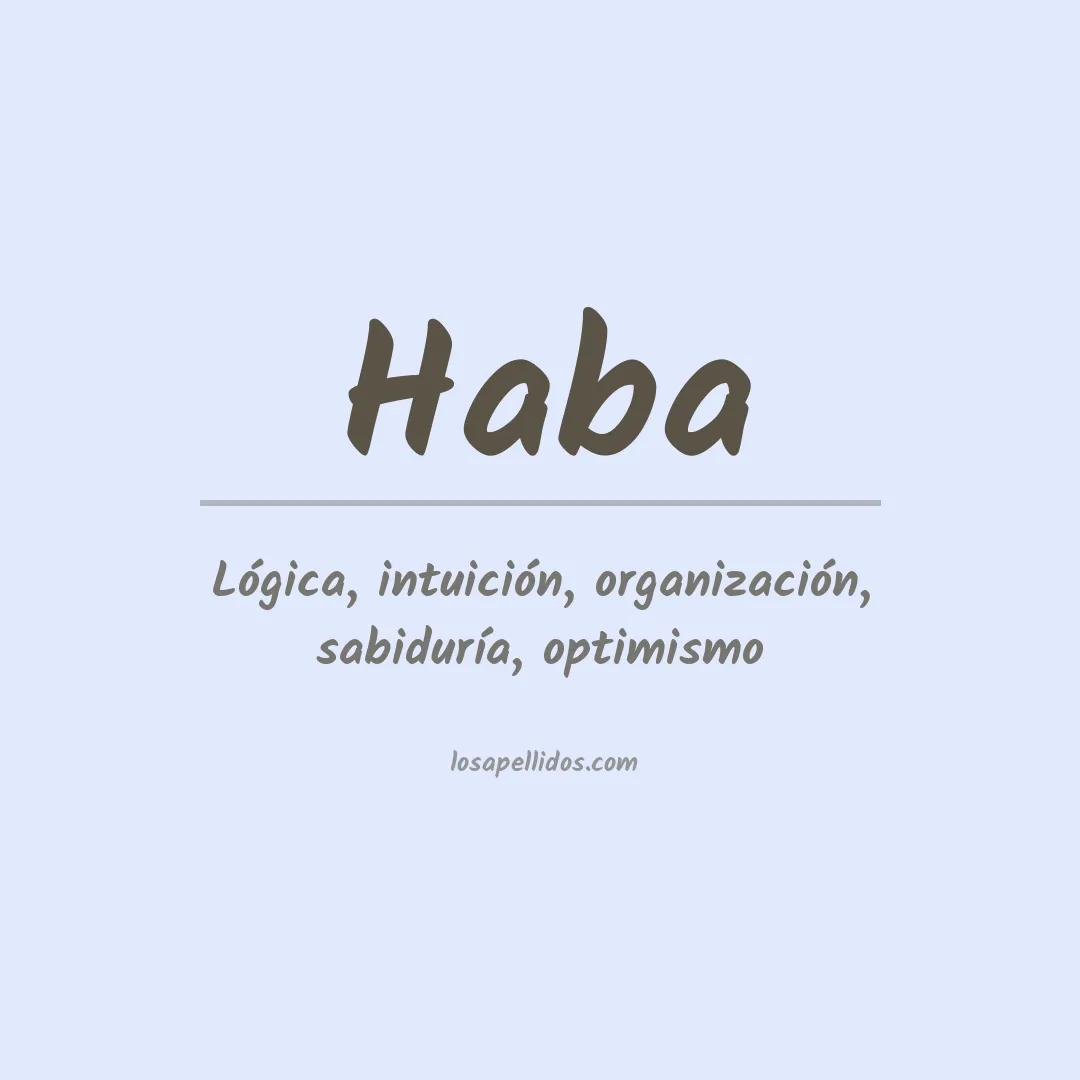 Apellido Haba