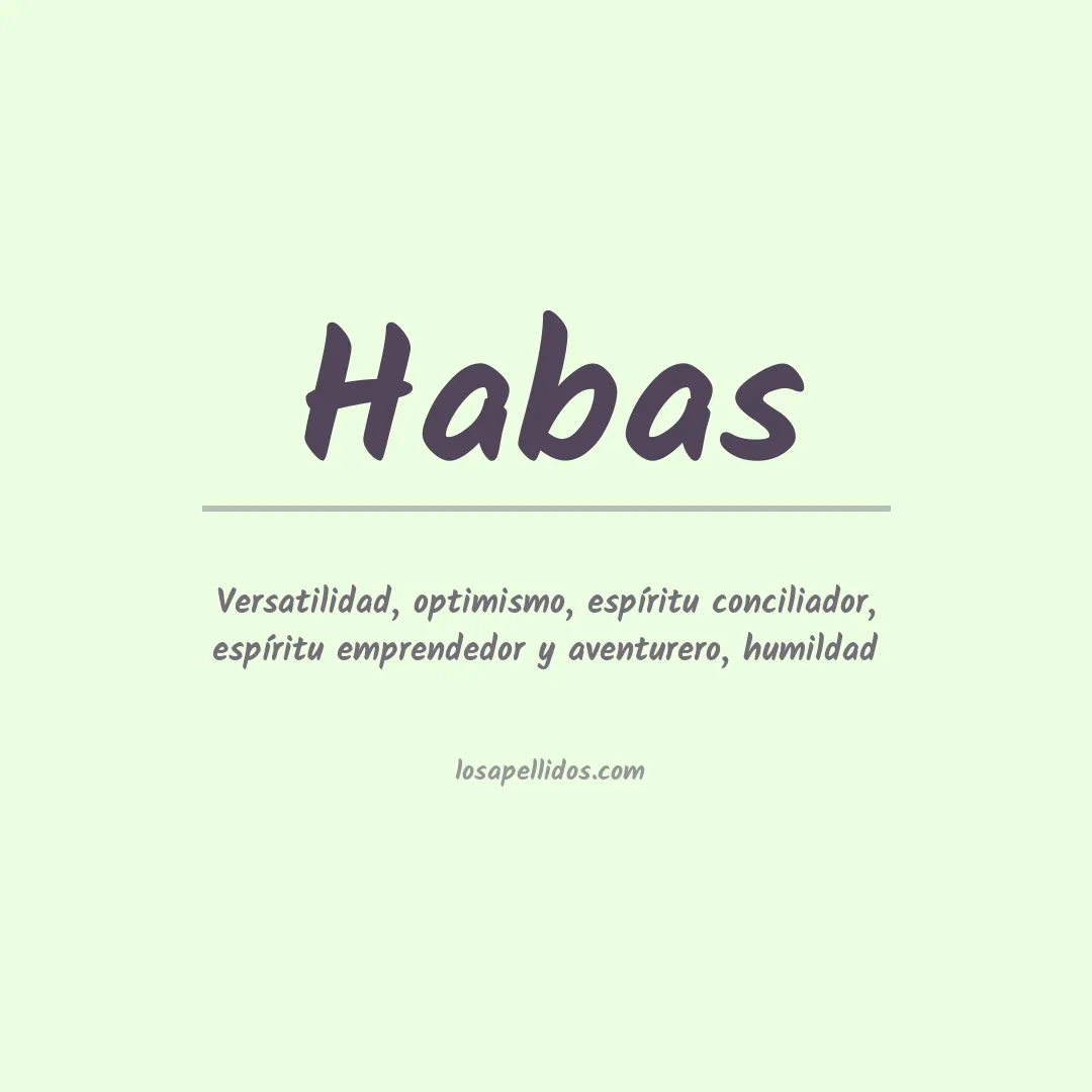 Apellido Habas