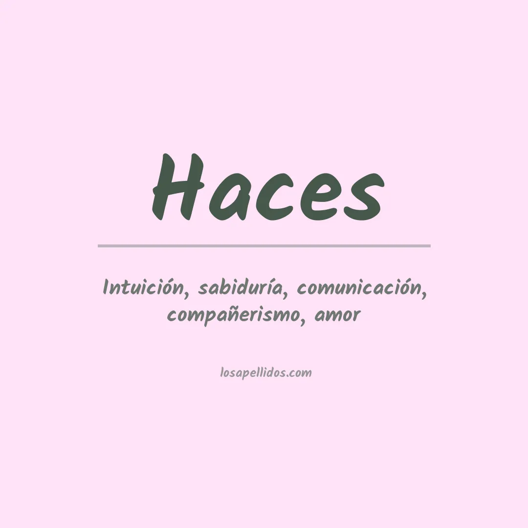 Apellido Haces
