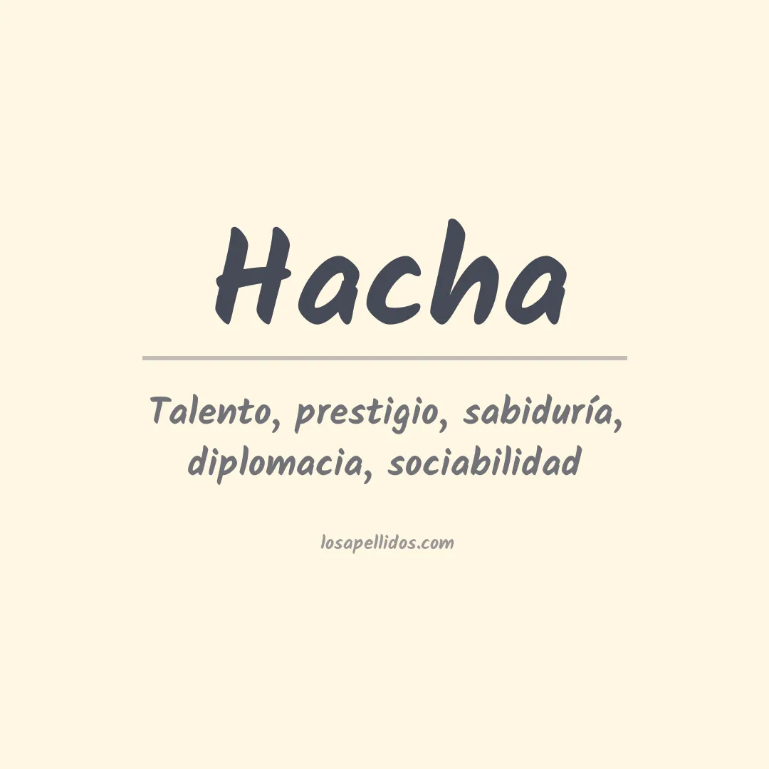 Apellido Hacha