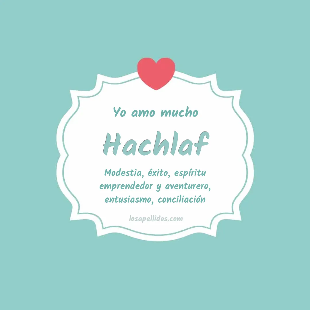 Yo amo mucho Hachlaf