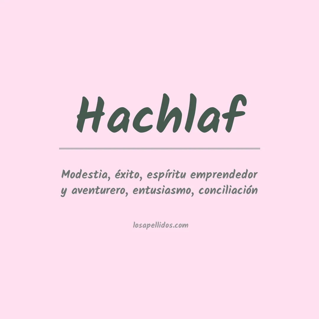 Apellido Hachlaf