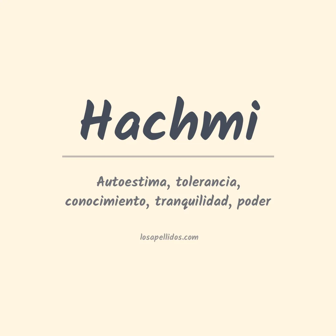 Apellido Hachmi