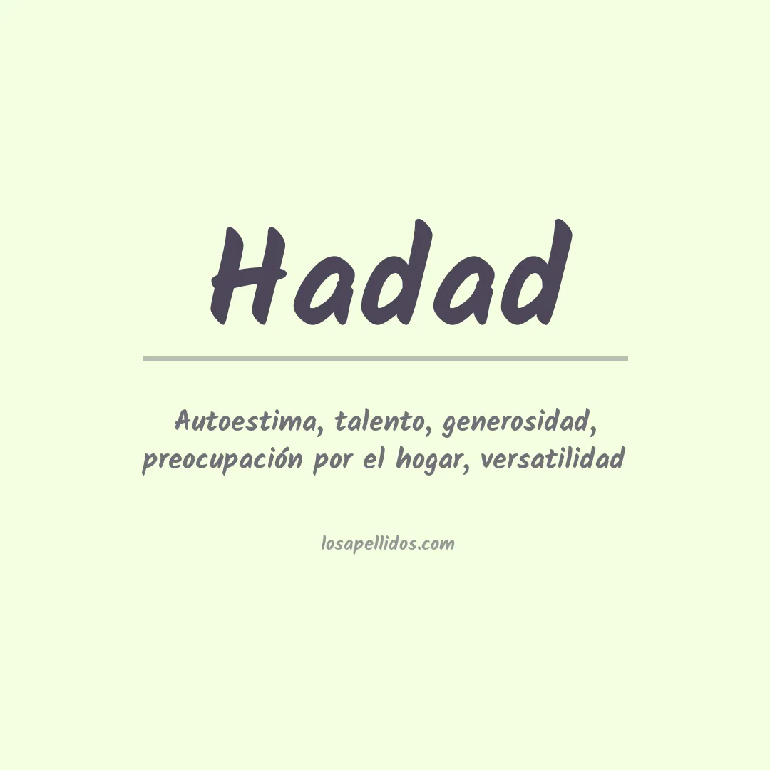Apellido Hadad