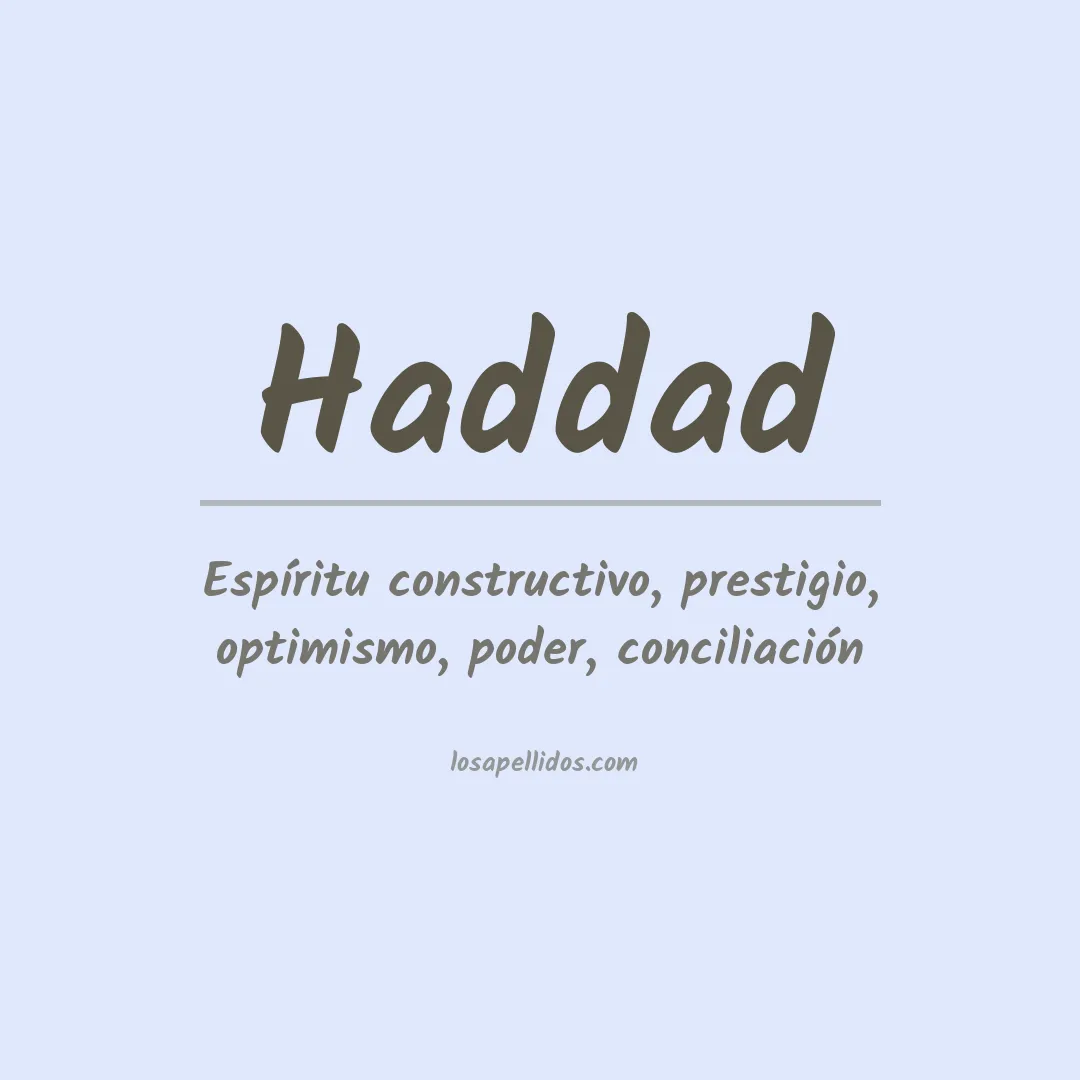 Apellido Haddad