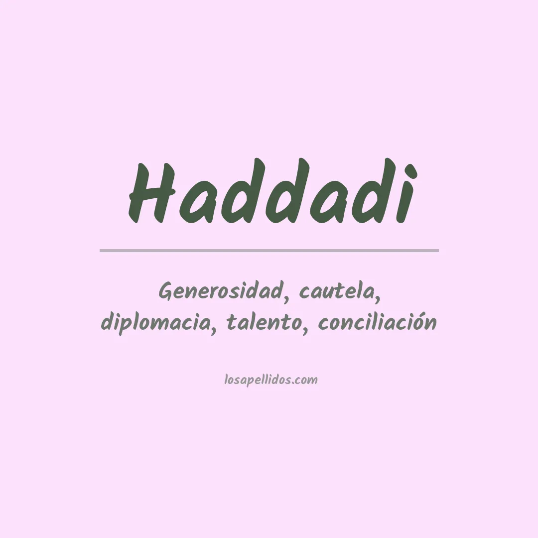 Apellido Haddadi