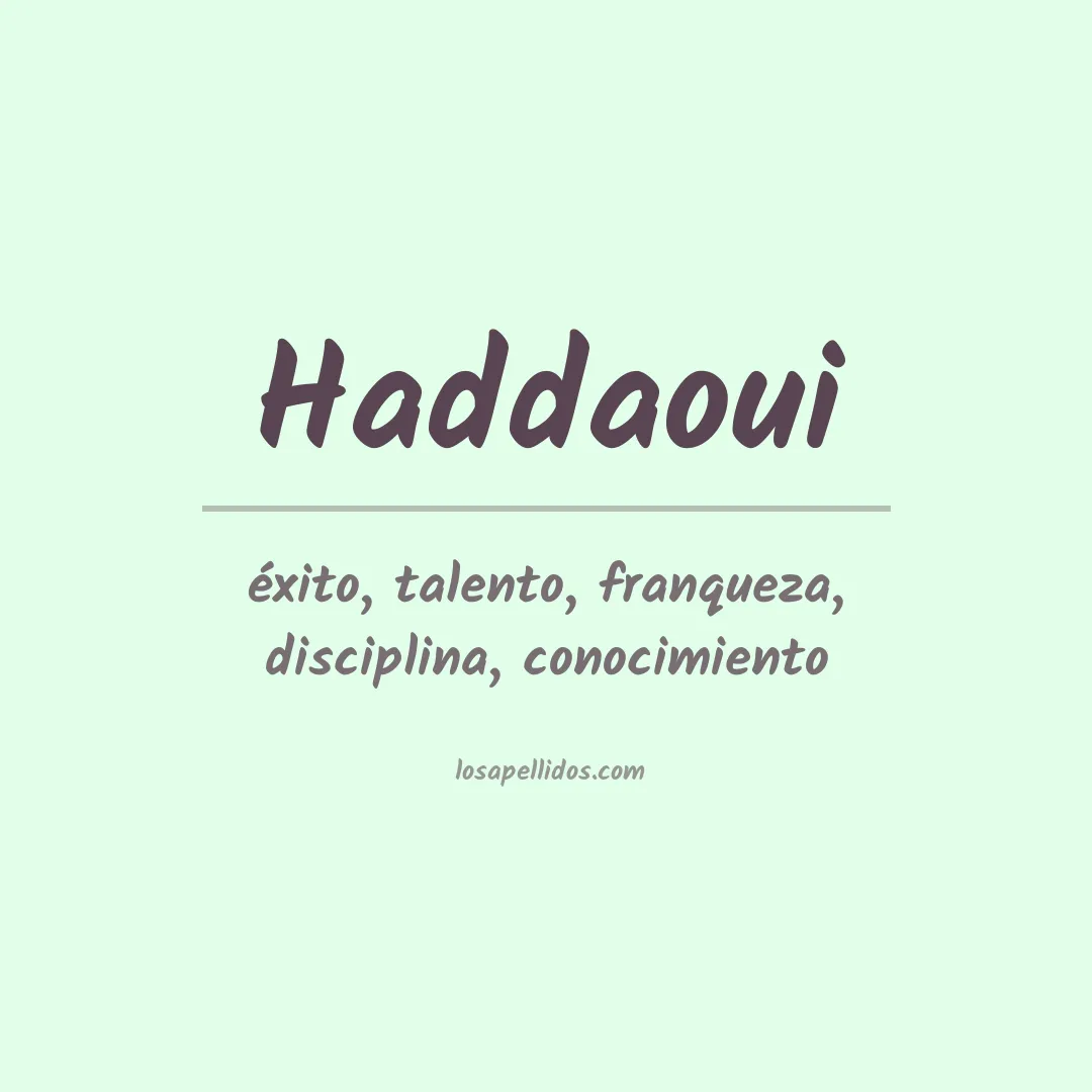 Apellido Haddaoui