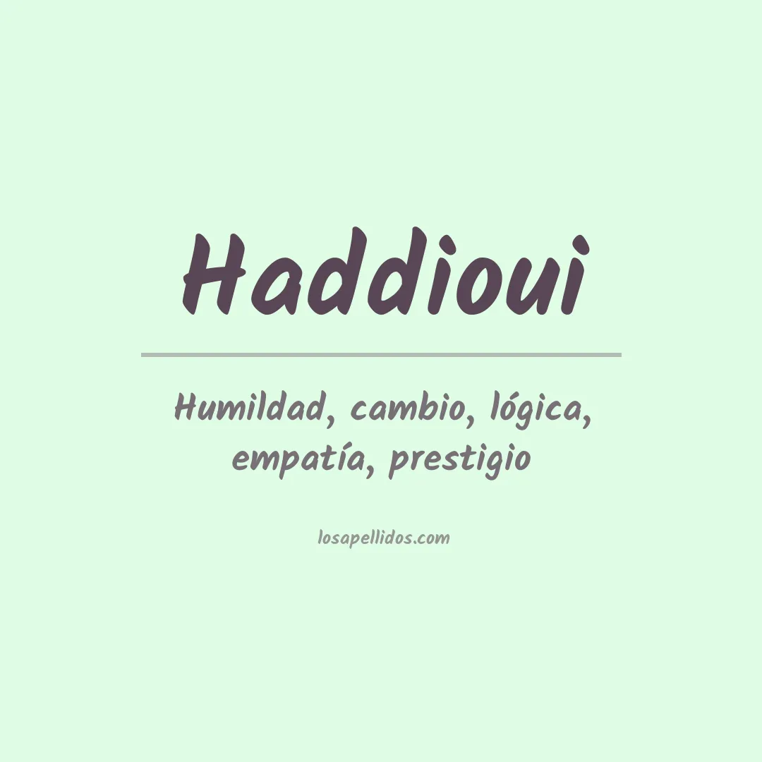 Apellido Haddioui