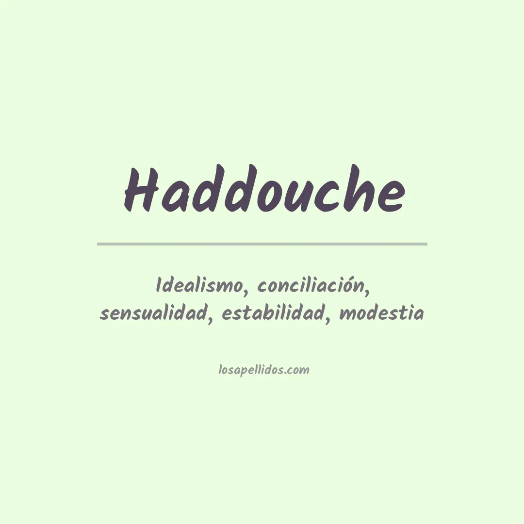 Apellido Haddouche