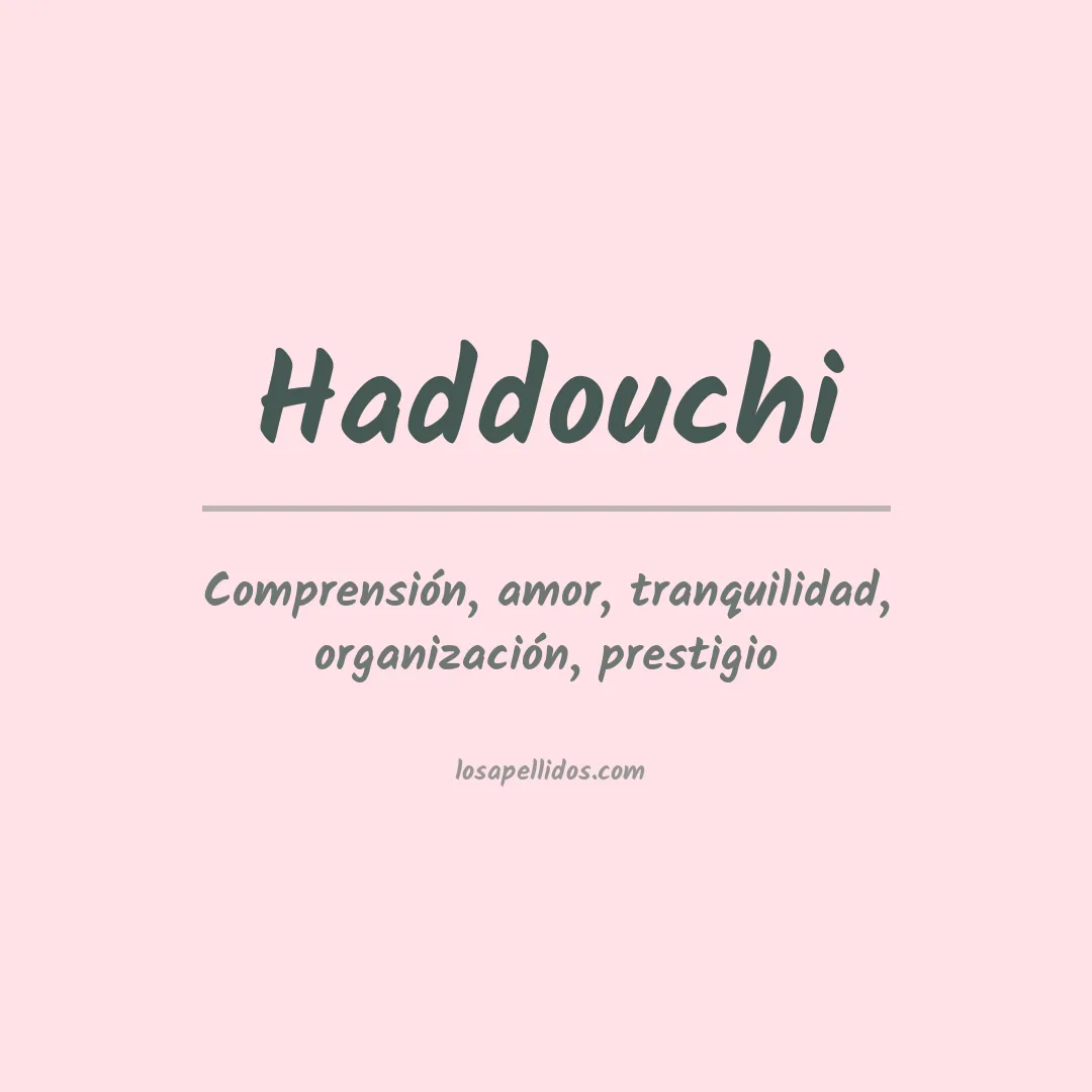 Apellido Haddouchi