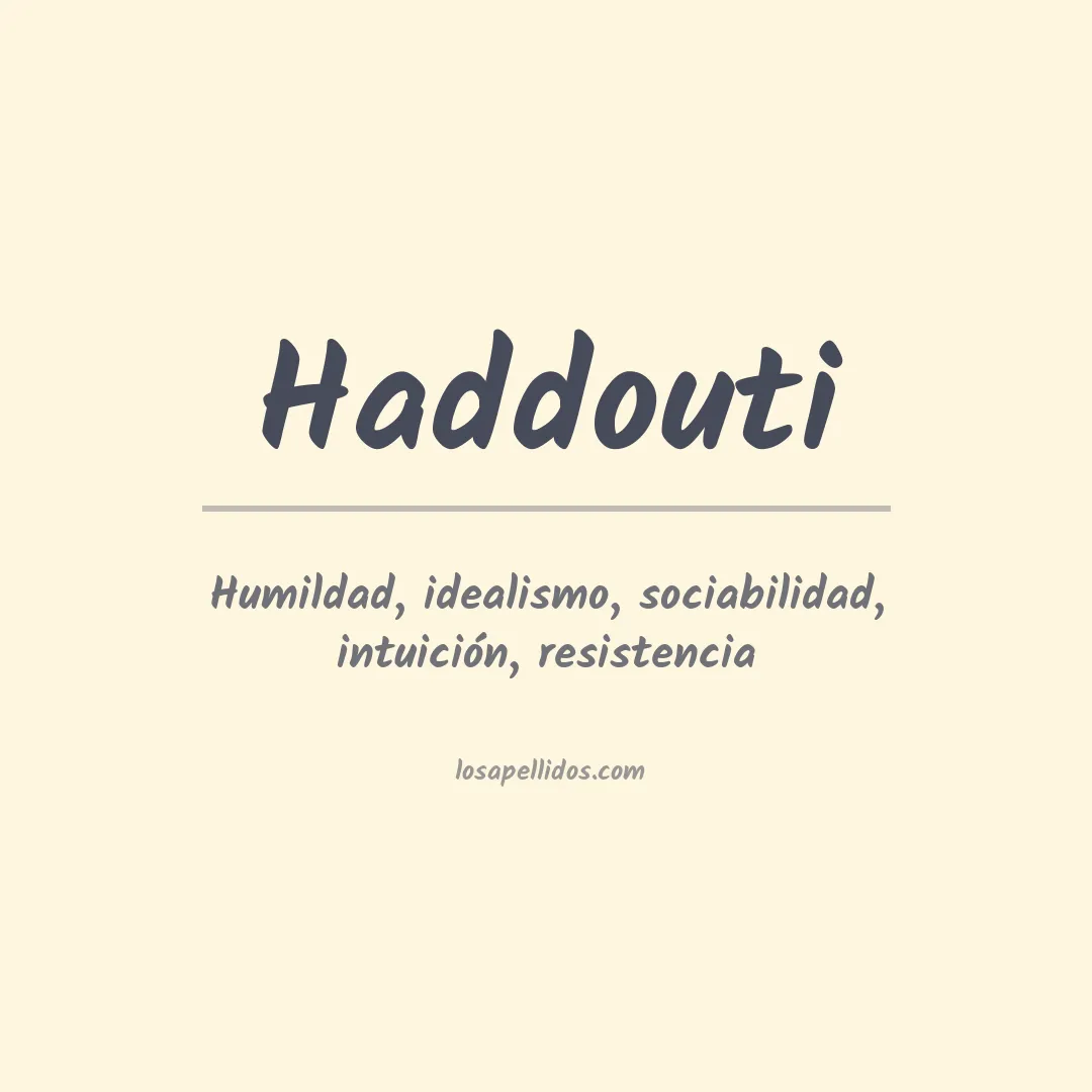 Apellido Haddouti