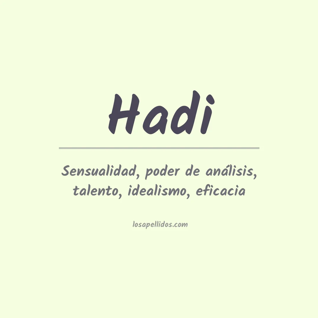 Apellido Hadi