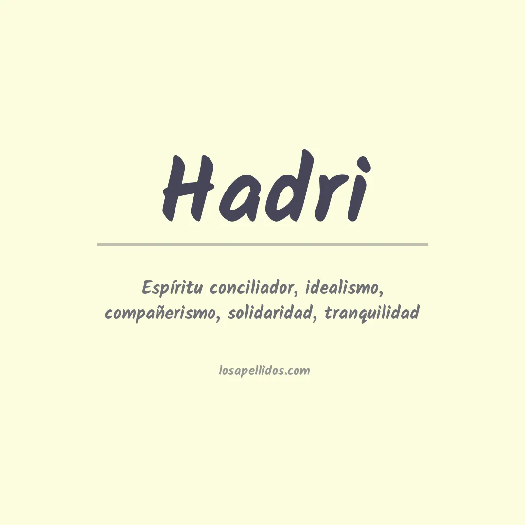Apellido Hadri