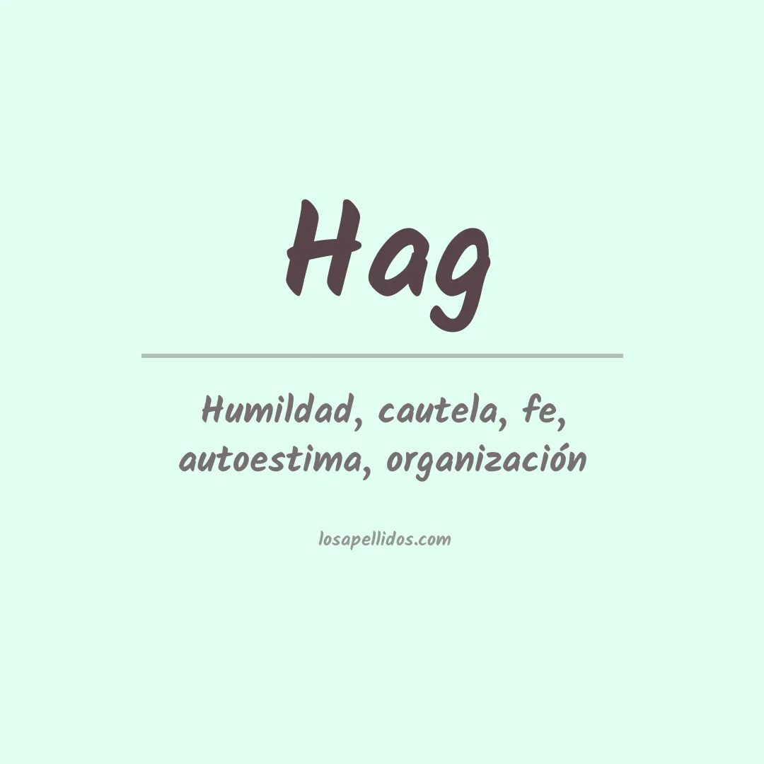 Apellido Hag