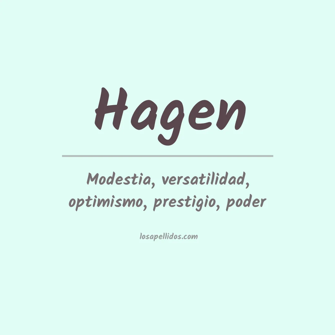 Apellido Hagen