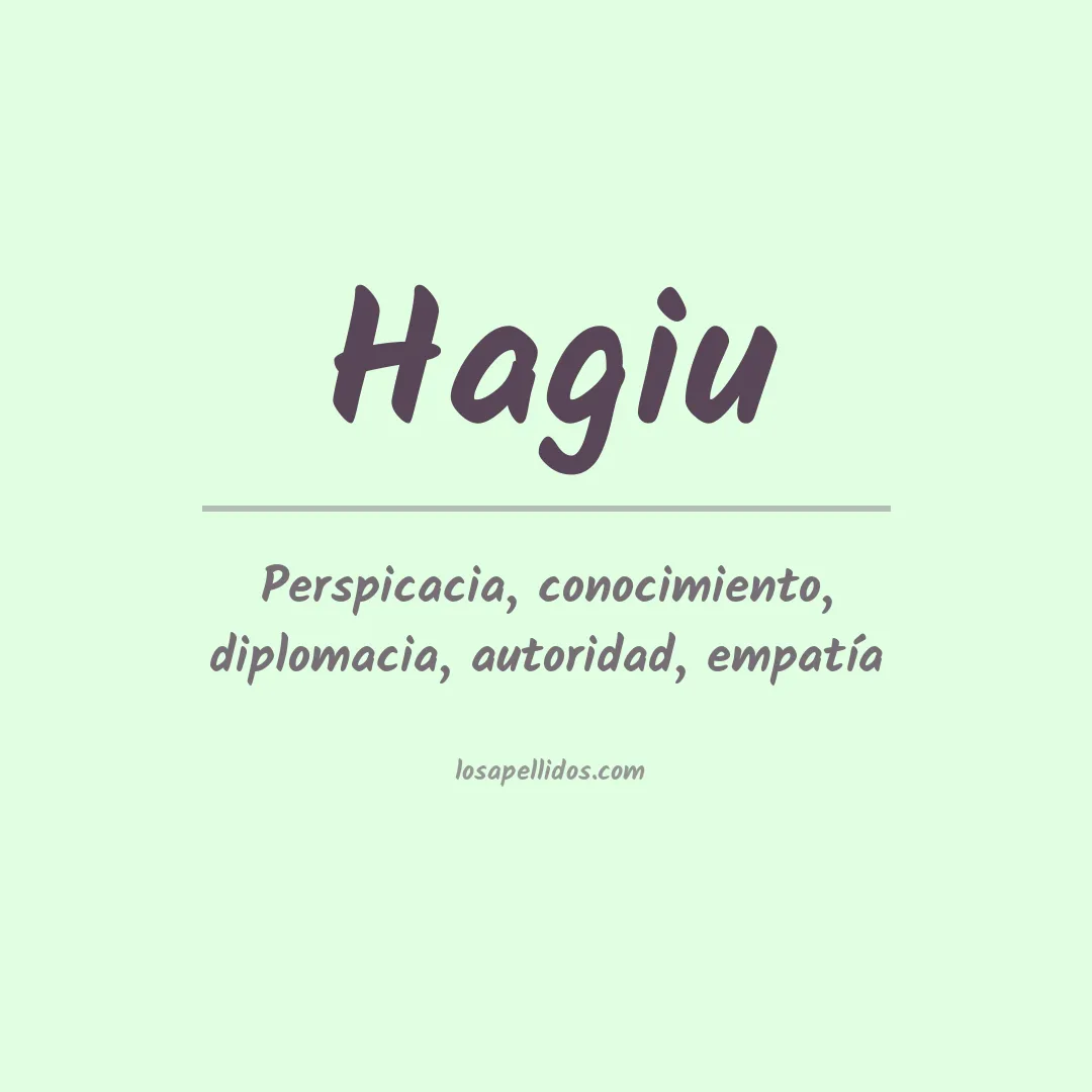Apellido Hagiu