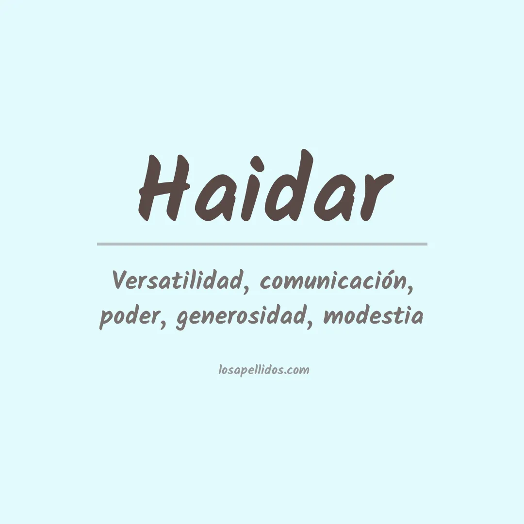 Apellido Haidar