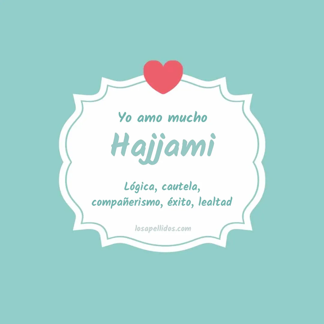 Yo amo mucho Hajjami