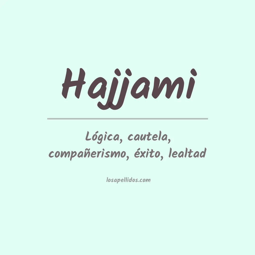 Apellido Hajjami