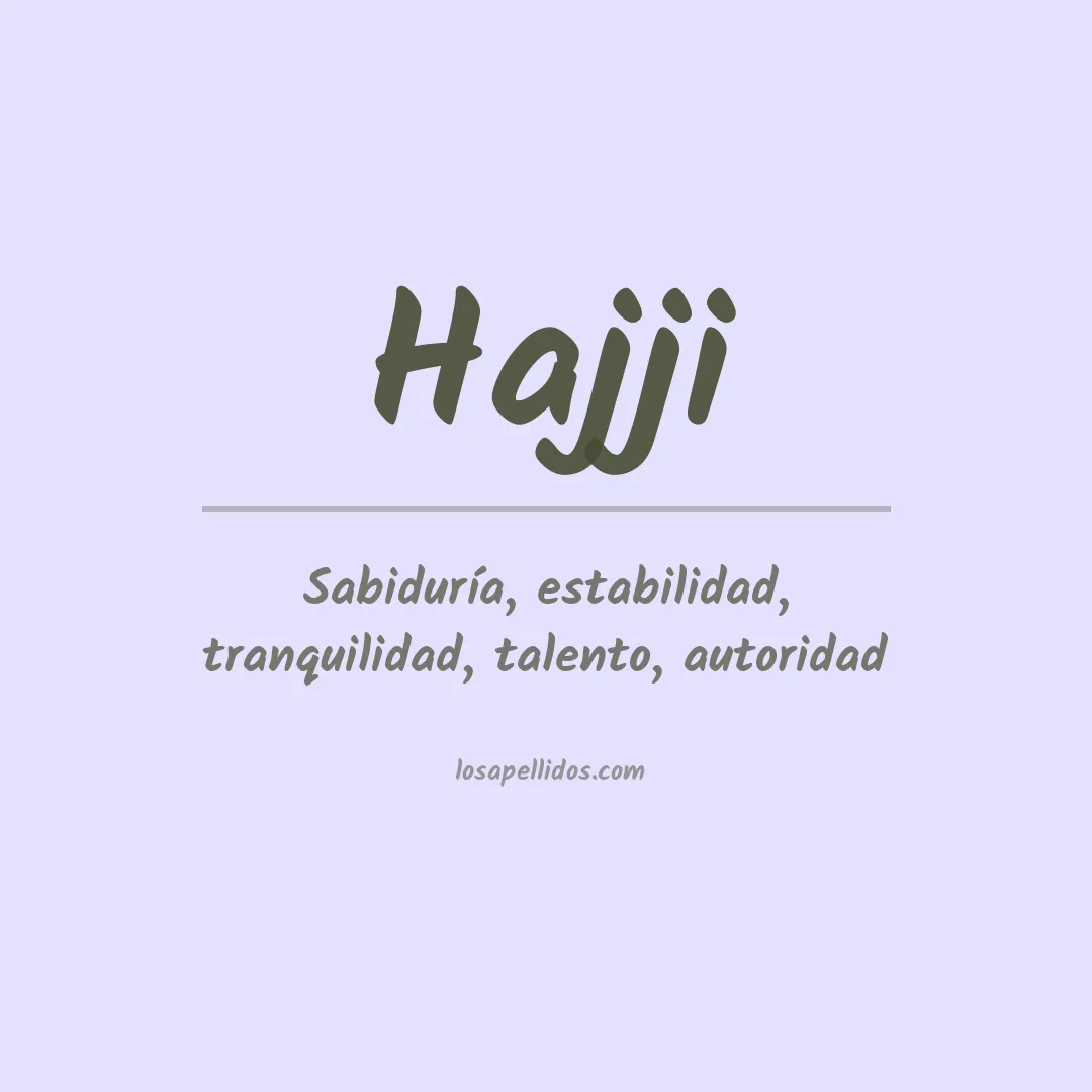 Apellido Hajji