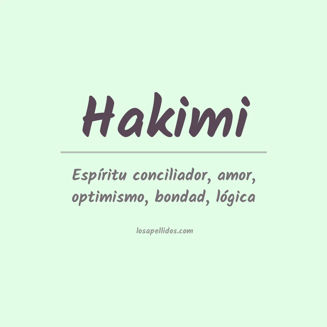 Apellido Hakimi