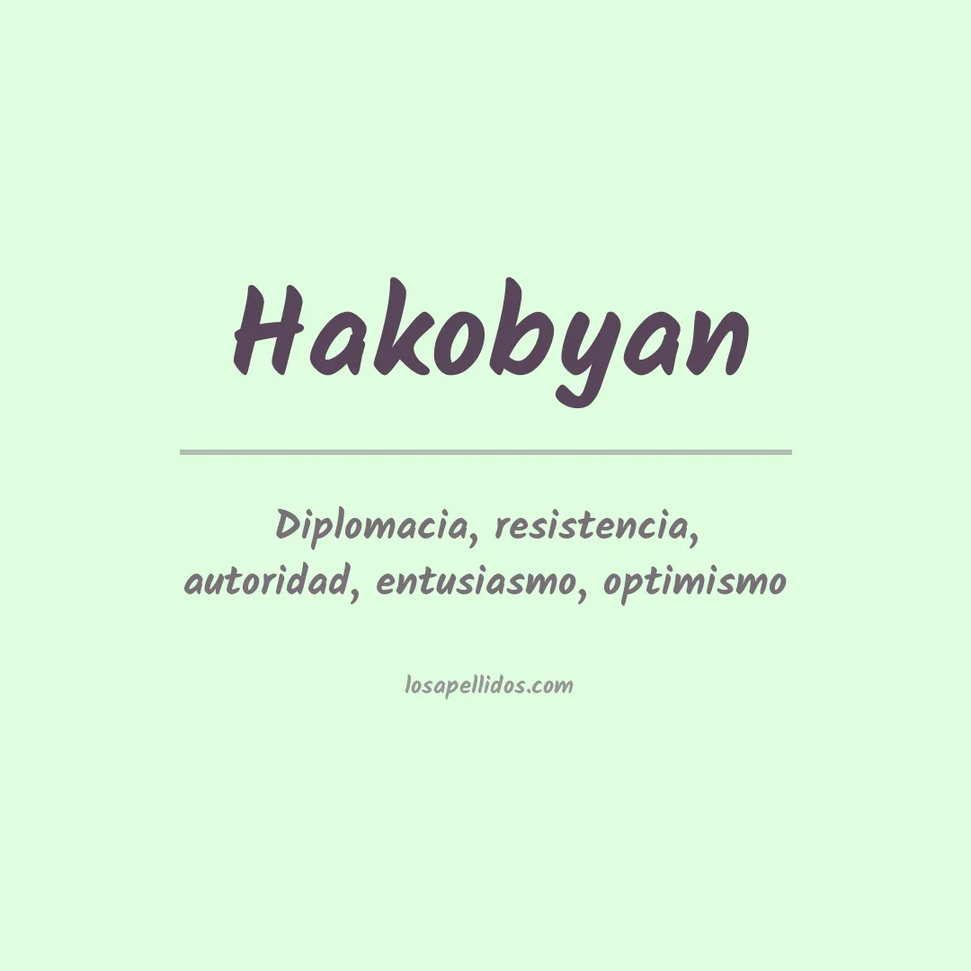 Apellido Hakobyan