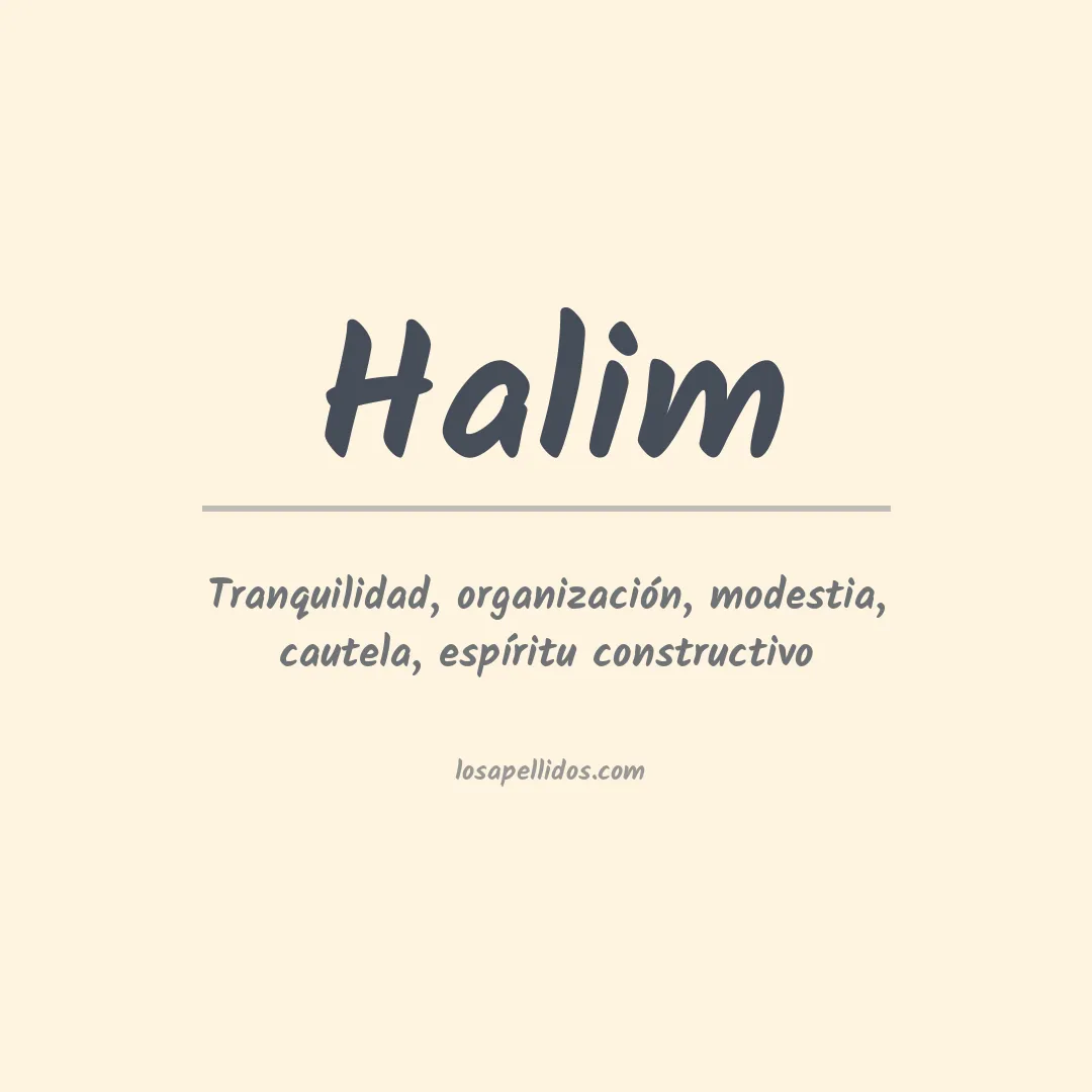 Apellido Halim