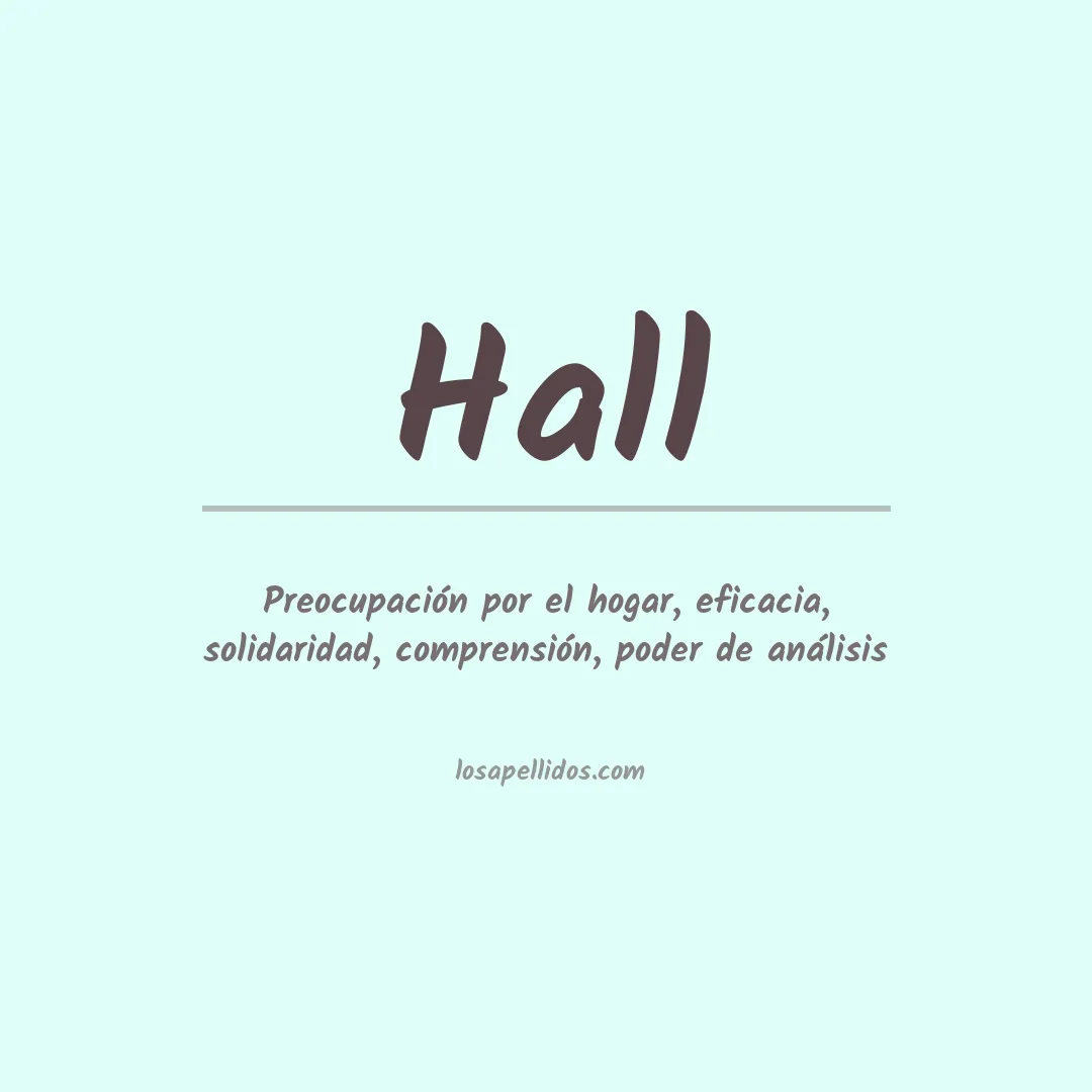 Apellido Hall